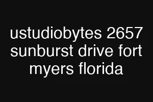 ustudiobytes 2657 sunburst drive fort myers florida