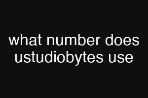 what number does ustudiobytes use